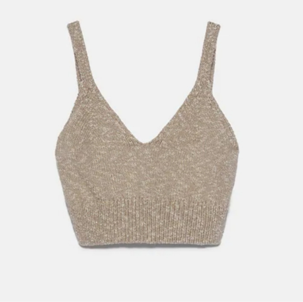 Zara COTTON 2pc Linen Blend Top & Short Set - Picture 6 of 8